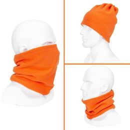 3in1 Outdoor Winter Warm mask hat Fleece Neck Warmer Scarf Cycling drawstring Scarves Men women adult Ski Bicycle fleece Scarf hat cap