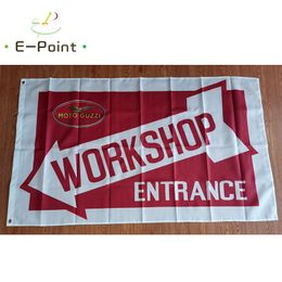 Italy Moto Guzzi Flag Workshop 3*5ft (90cm*150cm) Polyester flag Banner decoration flying home & garden flag Festive gifts