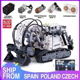 Mould King 13130 Technic APP Remote control truck R9800 Terex RH400 Mining Excavator Model Building Blocks Bricks Kids toys Gift LJ200928