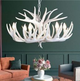 White Resin Antler Vintage Chandelier Lighting 4/6/9 Arms E14 Luxury Chandeliers For House Lighting Fixtures