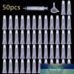 50Pcs 5/10/15/20ml Empty Lip Gloss Tubes Balm Sunscreen Cream Clear Cosmetic Containers Squeeze Dispensing Bottle Makeup Tools