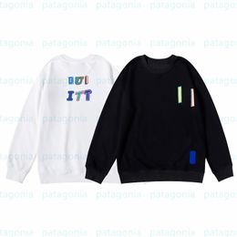 Mens Fashion Designer Hoodies Men Long Sleeve Casual Pullover Sweater Couples Hip Hop Color Letter Printed Tops Size M-2XL