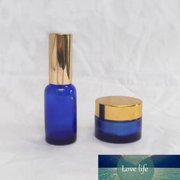 30ml and 30g Sapphire Blue Suit Bottle for 30ml Essential Oil Bottle Glass 30g Cosmetics Empty Containers