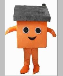 2019 Factory Hot Custom New Orange House Mascot Costume Free Shipping