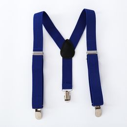 New Children Kids Boy Girls Clip-on Y Back Elastic Suspenders Adjustable Braces Christmas gift full Colour 2021