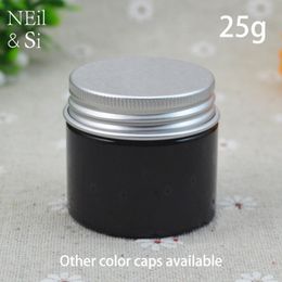 25g Brown Plastic Empty Jar Refillable 25ml Cosmetic Lotion Packaging Container Coffee Beans Pill Capsule Bottle Free Shipping