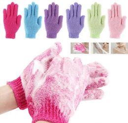 Skin Bath Shower Wash Cloth Shower Scrubber Back Scrub Exfoliating Body Massage Sponge Gloves Moisturising 7 Colours