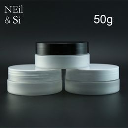 50g Matte Plastic Jar Cosmetic Facial Cream Frost Bottle Body Lotion Coffee Beans Packaging Containers Free Shipping