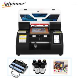 Printers Full Automatic A4 UV Printer Flatbed Phone Case With Bottle Holder Ink For Plastic Wood Glass TPU Metal1