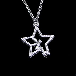 Fashion 30*24mm Angel Star Pendant Necklace Link Chain For Female Choker Necklace Creative Jewellery party Gift