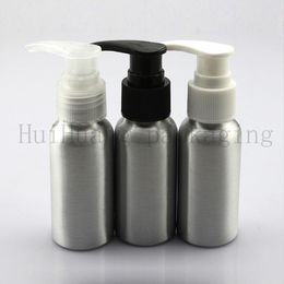 30x50ml lotion pump Aluminium bottles ,aluminum cosmetic container with liquid soap dispenser,amber refillable bottle