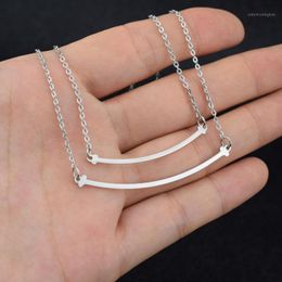 Chains 316L Stainless Steel T Letter Shape Pendant Necklace Chain For Women Never Fade Jewelry1