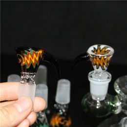 hookahs Wholesale Male 14mm 18mm Glass Bowls colorful Bong Bowl Bubble For Water Pipes Bongs Dab Rigs