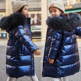 New Winter Girls Warm Down Jacket For Boys 3-14 Year Down Jackets Children's Waterproof Clothing Kids Snow Hooded Outerwear LJ201017