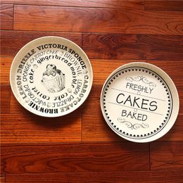Baking & Pastry Tools Exquisite American Retro Minimalist Super-large Disc Fruit Tray Snack Dessert Tea Western Coffee