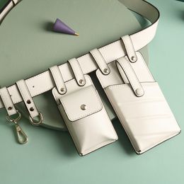 Am with belt chest bag shoulder strap messenger bag ins fashionable mobile phone transformed into 3 small pocket belt waist bag cool shoulde