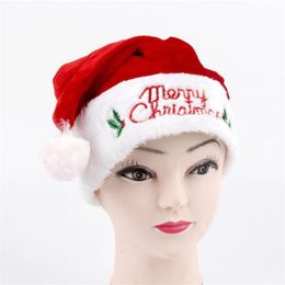 christmas hat christmas decorations embroidered hat santa hat adult embroidered hat3 styles to choose from