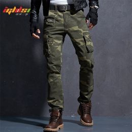 Men's Fashion Military Cargo Pants Multi-pockets Baggy Pants Casual Long Trousers Overalls Camouflage Joggers Pants Man Cotton 201109