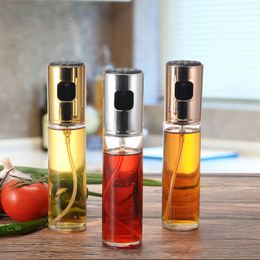 Baking Olive Oil Spray Bottle Push-type 100 ML Oil Vinegar Spray Bottles Water Pump Gravy BBQ Sprayer BBQ Kitchen Tools VTKY2380