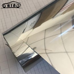 PET Silver Mirror Window Film Insulation Solar Tint Stickers UV Reflective One Way Privacy Decoration Size 50X200 300 500CM1246m