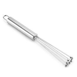 Stainless Steel Hand Bead Egg Beater, Hold Mixer Eggs Beaters Whisk for Baking Manual Cream Beater