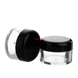12pcs 20g Portable Plastic Cosmetic Empty Jars Clear Bottles Eyeshadow Makeup Cream Lip Balm Container Potsshipping