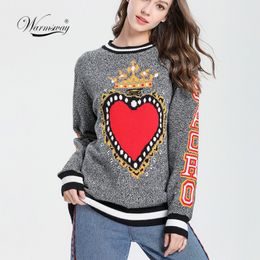 Autumn Winter Thicken Warm Couple Top Knitted Sweaters Plus Size Women Men Long Sleeve O-Neck Outerwear Pullovers Grey LJ201112