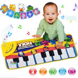 Baby Music Carpet Electronic Baby Music Mat Educational Kids Child Piano Musical Crawling Educational Play Mat Toy Gift 72*29cm LJ201114