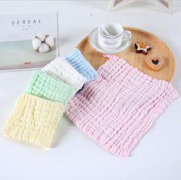 Baby Towel Newborn Handkerchief Bandana Cotton Solid Draped Square Towel Infant Face Towels Solid Wipe Cloth Wrap Toddler Bibs LSK1739