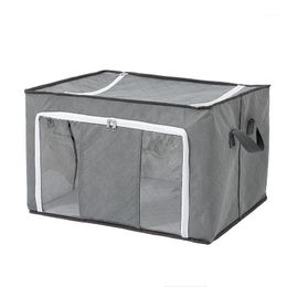 Home Furnishing Products Non-woven Cotton Quilt Storage Box Foldable Double Window Bag Bags