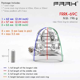 Strongtorm FRRK Spiked Cage Erect Denial Vicious Male Chastity Device Brutal BDSM Stimulate Screw Sissy Ring Tough Sex Toys