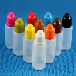 100 Sets 20ml (2/3 OZ) Plastic Dropper Bottles With CHILD Proof Safety Caps & Seperatable Tips Easy Filling Soft LDPE For Liquid Paint Essence Eye Drops Saline Flux20 ml