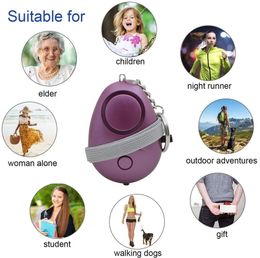 Personal Alarm for Women 130DB Emergency Self-Defense Security Alarm Keychain with LED Light for Women Kids and Elders free shipping