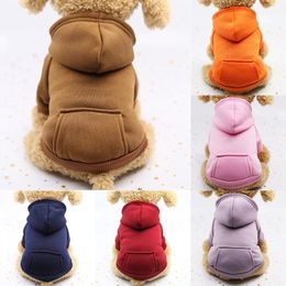 Hot Sale Pet Dogs Clothes Winter Dog Hoodies Breathable Pet Coat for Puppy Cat Coral Fleece Dog Sweatshirt Comfort Dog Supplies Y200922