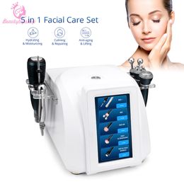 5 in1 Face Ultrasonic BIO Microcurrent RF Radio Frequency Anti Ageing Device Skin Rejuvenation Wrinkle Removal Slimming Machine