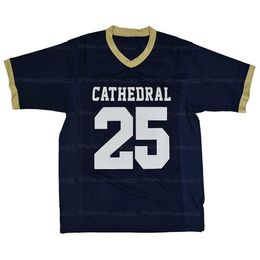 Custom Terry Mclaurin 25# High School Football Jersey Ed Blue Any Name Number Size S-4xl Jerseys Top Quality Shirt