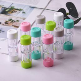 New Contact Lens Case Myopia Glasses and Cosmetic Contact Lens Companion Box Plastic Care Box wholesale