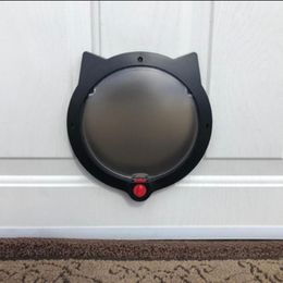 abs house UK - Cat Carriers,Crates & Houses Pet Door Round Security ABS 4 Ways Modes Interior Exterior For Dog