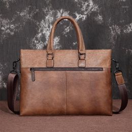 Briefcases YourSeason Briefcase Genuine Leather Bag 2021 Mens Vintage Male Leisure Business Handbags Cowhide Laptop Messenger Bags1