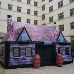 Antique Inflatable Irish Pub With Free Shipping Inflatables Bar Tent With Blower For Happy Family Party Decoration