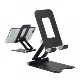 Uniiversal Foldable Metal Phone Stand Holder Adjustable Desk Cell Phone Mount For Mobile Phone Tablet Mount