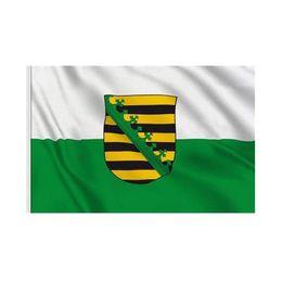 Sachsen Flag High Quality 3x5 FT State Banner 90x150cm Festival Party Gift 100D Polyester Indoor Outdoor Printed Flags and Banners