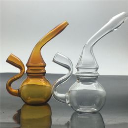 Hot selling Mini Glass Bongs Pyrex Water Pipe Ash catcher hand pipes Cigarette filter beaker free shipping