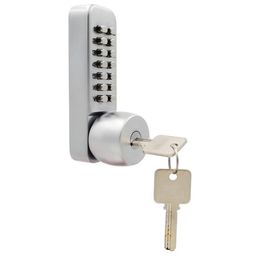 2021 Mechanical Password Door Lock,Bedroom Code Locks with 3 Keys, Colour Silvery