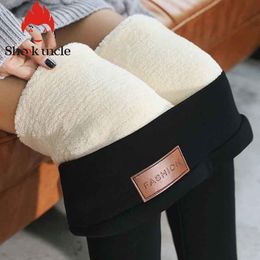 Super thick warm pants Women winter skinny velvet wool fleece girls leggings women Trousers Cashmere Pants For Women leggings LJ201104