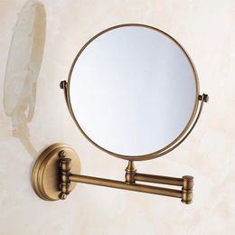 Mirrors Make Up Mirror Copper Cosmetic Wall Mounted Antique Bathroom Bedroom Double-sided Beauty