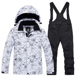 Skiing Suits Winter Children's Ski Suit Waterproof Windproof Warm Girl And Boy Jacket Pants Snow Snowboard Kid Child Clothing Set1