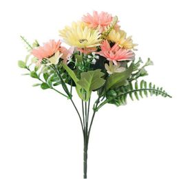 Fake Gerbera (5 Stems/Bunch) 13.78" Length Simulation Chrysanthemum Aster for Home Wedding Decorative Artificial Flowers