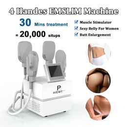 Latest Upgrade 30% Energy Stronger Ems Hiemt Muscle Stimulator(hiemt max 3) 4 Handles High Intensity Electro magnetic therapy Tesla Body Sculpting Slimming Machine