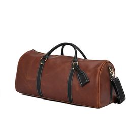 Travel Bag For Men Women Duffel Bag Soft Cowhide Carry Hand Luggage Shoulder Bags Male Female Handbag